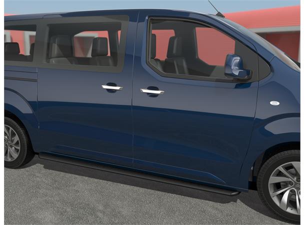 Kanalrør 90x45mm Oval Sort Hjulavstand 3275mm. Peugeot Expert 2016+