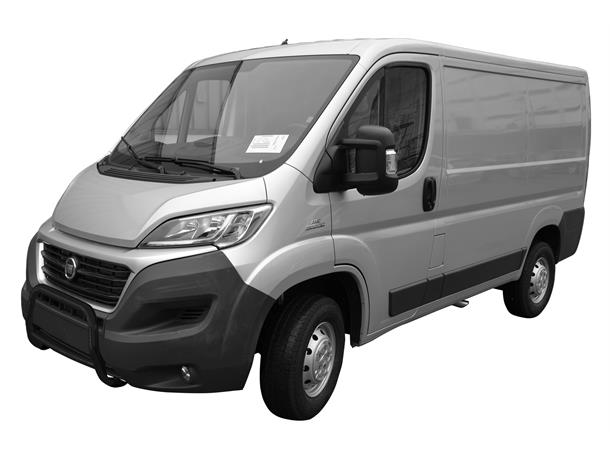 Frontbøyle 60/42mm m/tverrør Sort.  Peugeot Boxer 2015+
