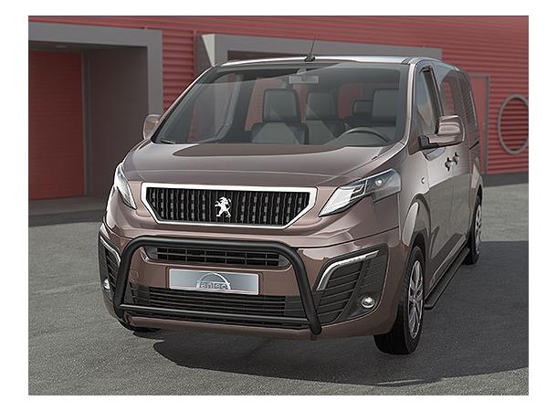 Frontbøyle 60/42mm m/tverrør Sort.   Peugeot Expert 2016+ - Bilde 2