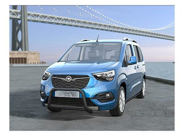 Frontbøyle-Kufanger 60/42mm m/tverrør Sort.  Citroen Berlingo 2019+ - Bilde 3