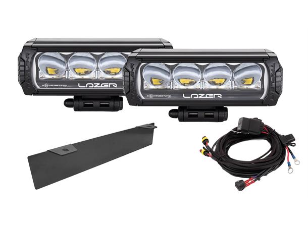 Lyspakke Lazer Triple-R 750 Std og skiltbrakett med senterfester. Universal