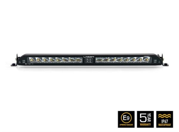 Lyspakke Lazer Linear 18 LED Elite m/Low Beam Assist og skiltbrakett med sidefester.  Universal - Bilde 2