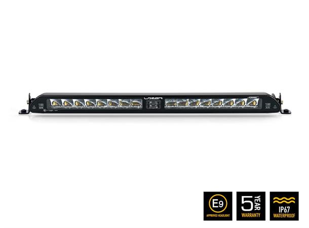 Lyspakke Lazer Linear 18 LED Elite m/Low Beam Assist og skiltbrakett med sidefester. Universal - Bilde 2