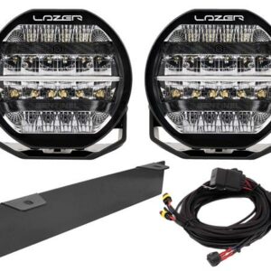 Lyspakke Lazer Sentinel Black 9" Std og skiltbrakett med senterfester.  Universal