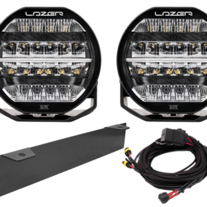 Lyspakke Lazer Sentinel Black 9" Elite og skiltbrakett med senterfester.  Universal