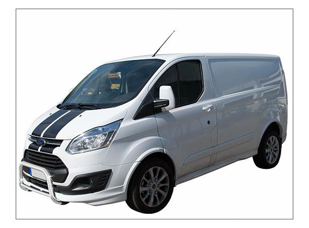 Frontbøyle 60/42mm m/tverrør Blank.  Ford Transit Custom 2014+ 2019+