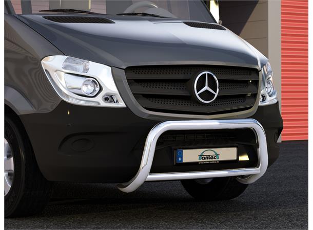 Frontbøyle 60mm m/42mm tverrør Blank. Mercedes Sprinter W906 2014-2018