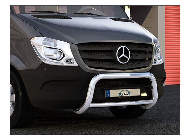 Frontbøyle 60mm m/42mm tverrør Sort.  Mercedes Sprinter W910 2018+