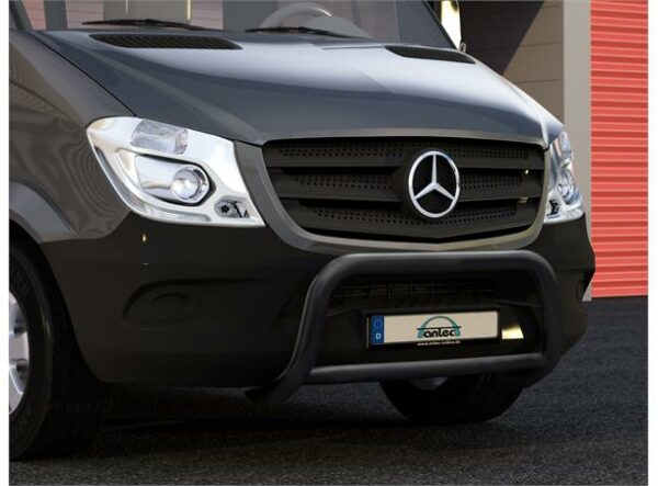 Frontbøyle 60mm m/42mm tverrør Sort.  Mercedes Sprinter W906 2014-2018