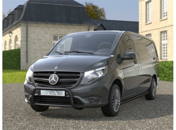 Frontbøyle 60mm m/tverrør 42mm Sort Smal utgave.  Mercedes Vito / V-klasse W447 2015+ 2022+