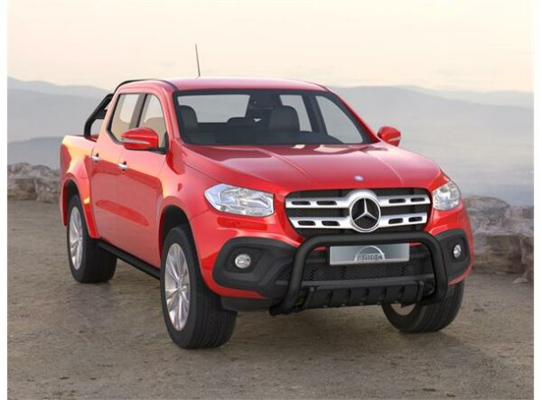 Frontbøyle 76mm Sort.  Mercedes X-klasse 2018+