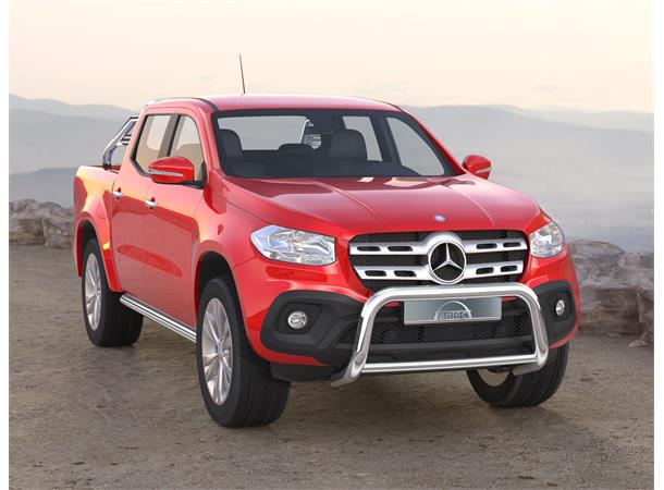 Frontbøyle 76mm  m/51mm tverrør Blank.  Mercedes X-klasse 2018+