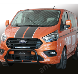 Lyspakke Lazer Linear 18 Elite på frontbøyle.  Ford Transit Custom 2018+