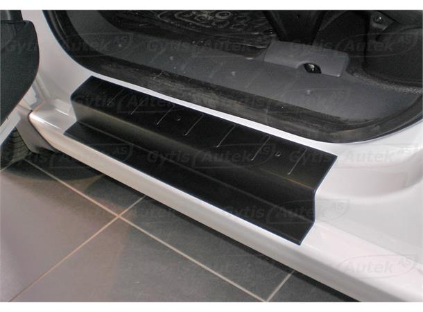Dørterskelbeskytter i sort plast. Citroen Jumpy 2008-2015