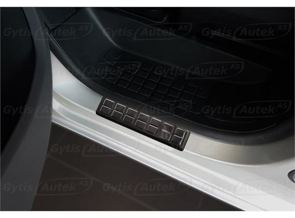 Dørterskelbeskytter i mørk stål.  Citroen Jumpy 2016+