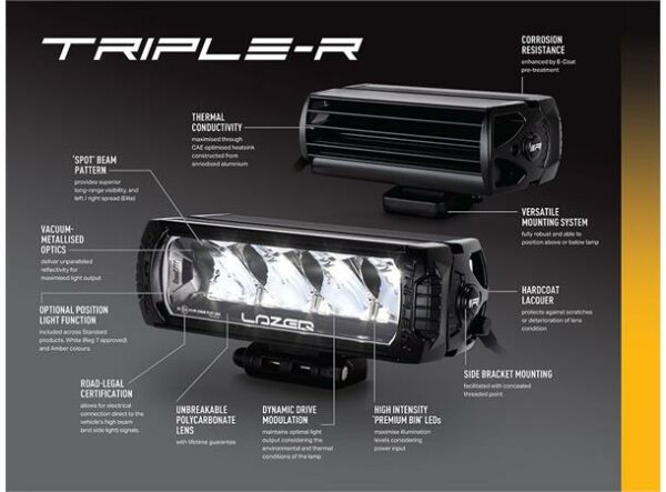 Lyspakke Lazer Triple-R750 Grillkit.  Mercedes X-klasse 2018+ - Bilde 3