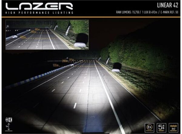 Lyspakke Lazer Linear 42 takmontert.  Mercedes X-klasse 2018+  uten takrails - Bilde 3