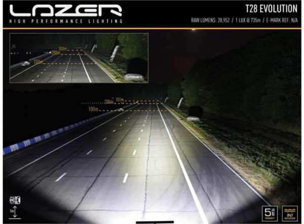 Lyspakke Lazer T28 Evolution takmontert.  Mercedes X-klasse 2018+ u/takrails - Bilde 4