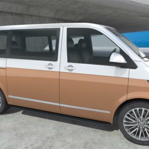 Kanalrør 90x45mm Oval Sort.  VW Transporter T6 /T6.1 Kort 2016+