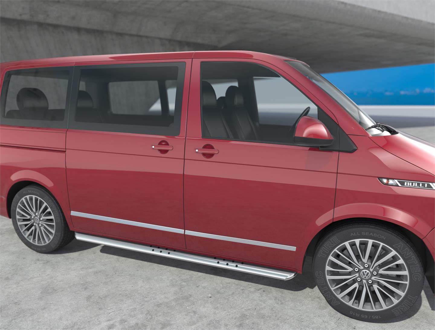 Kanalrør 90x45mm Oval Blank.  VW Transporter T6 /T6.1 Lang 2016+