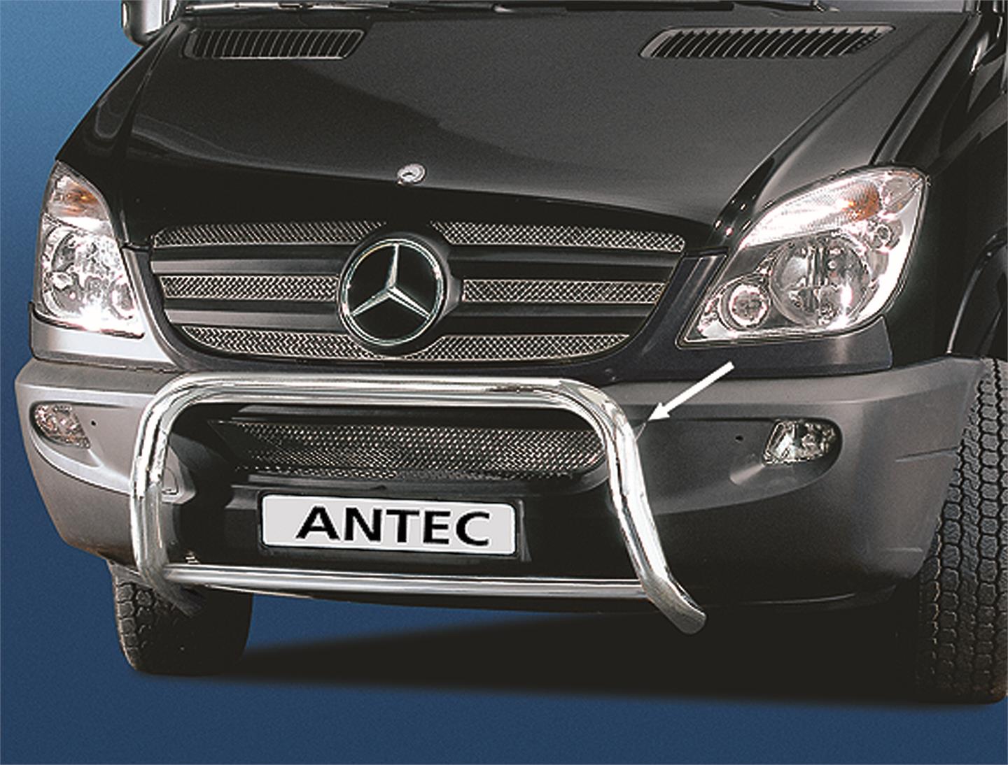 Frontbøyle 60/42mm m/tverrør Blank. VW Crafter 2006-2016