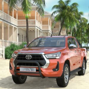 Frontbøyle 60/42mm Sort.  Toyota Hilux 2021+