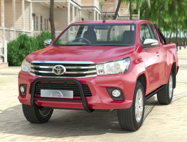 Frontbøyle 60/42mm Sort.  Toyota Hilux 2016-2020