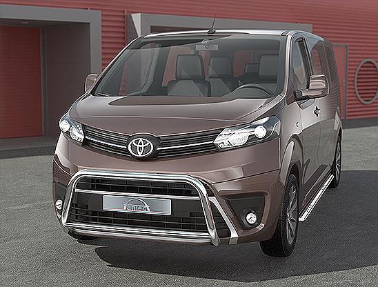 Frontbøyle 60/42mm m/tverrør Blank.  Opel Vivaro 2016+