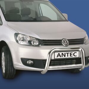 Frontbøyle 60/42mm m/tverrør Sort.  VW Caddy 2016+