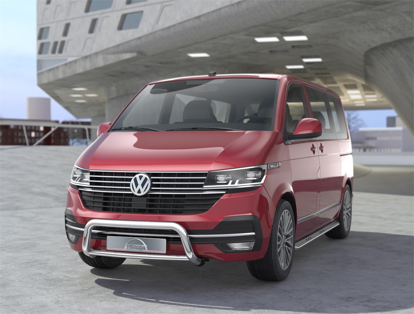 Frontbøyle 60/42mm m/tverrør Blank. VW T6.1 2020+