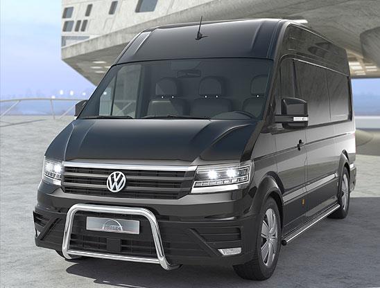 Frontbøyle 60/42mm m/tverrør Blank.  VW Crafter 2017+
