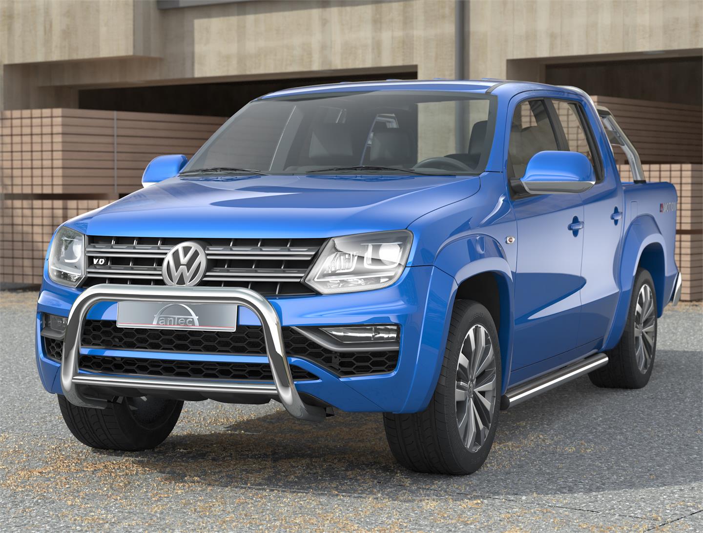 Frontbøyle 70/42mm m/tverrør Blank.  VW Amarok 2010-2021