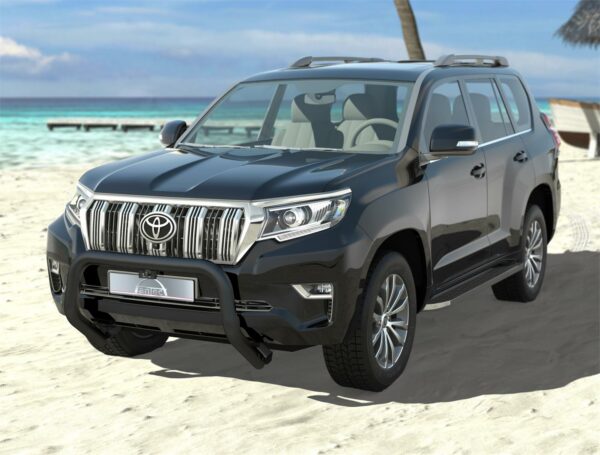 Frontbøyle 76mm Sort.  Toyota Land Cruiser 150 2018+