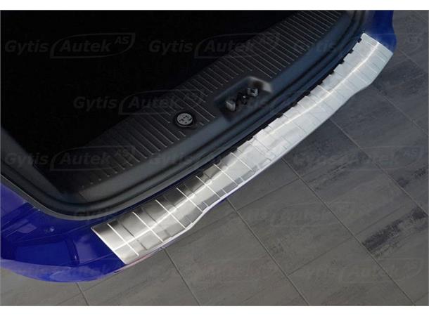 Bakfangerbeskytter i stålgrå børstet stål.  Ford Transit Courier 2014+