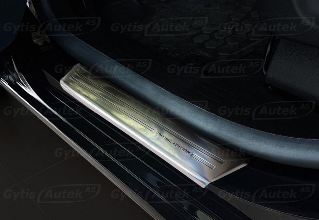 Dørterskelbeskytter i stålgrå børstet stål. Toyota Proace City 2020+