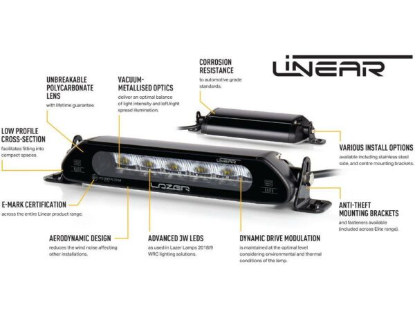 Lyspakke Lazer Linear 6 Elite Grillkit. VW Caddy 2016+ - Bilde 4