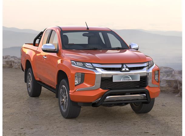 Frontbøyle 70/51mm lav Sort. Mitsubishi L200 X-Edition 2019+