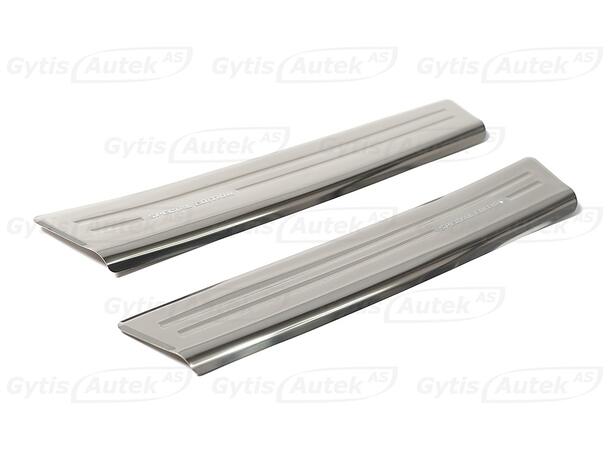 Dørterskelbeskytter i stålgrå børstet stål.  Opel Combo 2019+ - Bilde 3