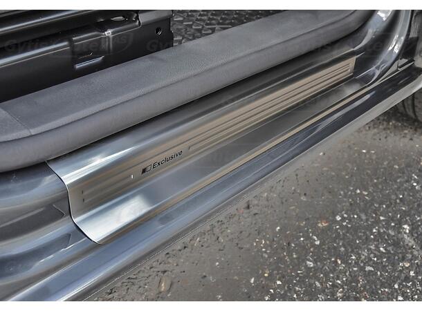 Dørterskelbeskytter i stålgrå børstet stål. VW Caddy 2004-2015 - Bilde 6