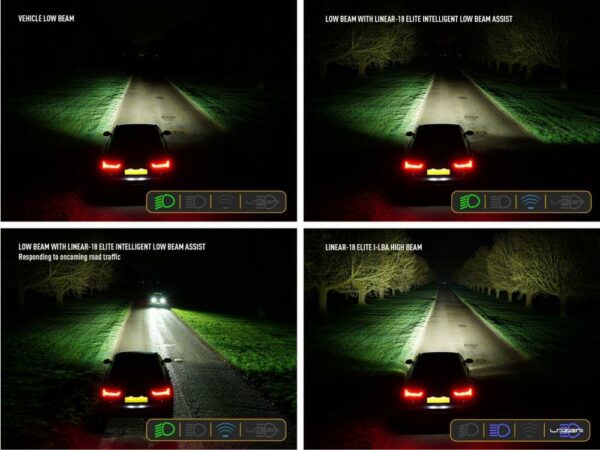 Lazer Linear 18 Elite LED m/intelligent nærlys.  Lengde 532mm - 18000 Lumen 10-32V - Bilde 7
