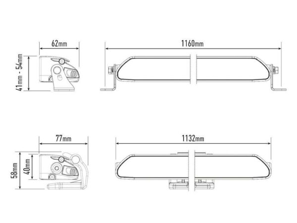 Lazer Linear 42 Elite LED.  Lengde 1132mm -15750 Lumen 10-32V - Bilde 4