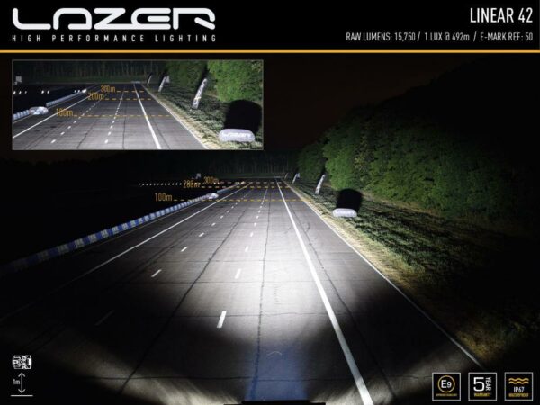 Lyspakke Lazer Linear 42 takmontert.  Isuzu D-Max 2012+  2021+  Uten takrails - Bilde 3