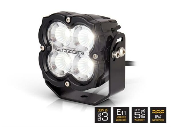 Lazer Utility 80 LED Slim Arbeidslys.  110x110mm 8820 Lumen