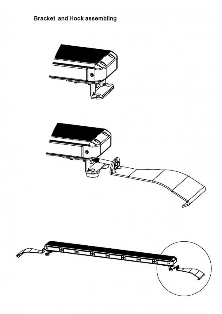 Nano 100 LED Varselysbjelke. Med nattsenk og bryterpanel. - Bilde 6