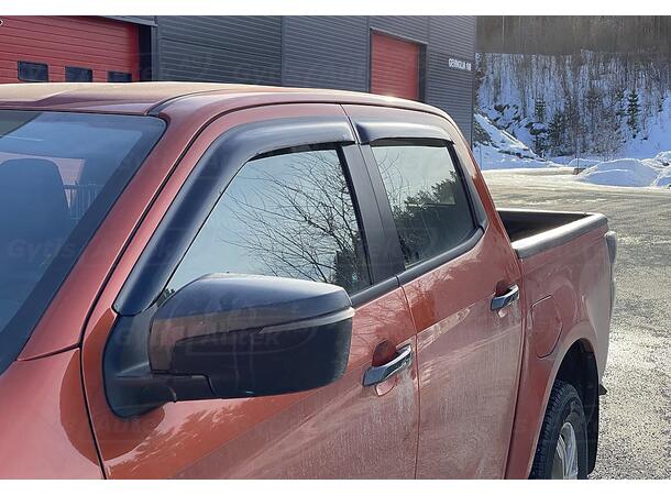 Vindavvisere mørksotet Festes med dobb.sidig tape. Isuzu D-Max 2021+ - Bilde 3