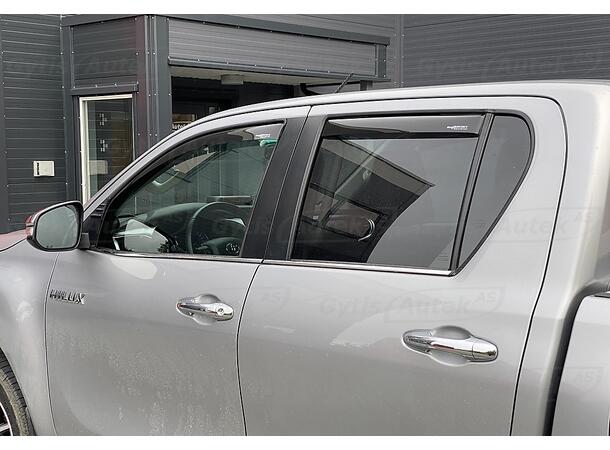 Vindavvisere mørksotet Festes i vindusrammen. Toyota Hilux Double Cab 2016+ - Bilde 9