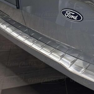 Bakfangerbeskytter i stålgrå børstet stål. Ford Transit Custom Trend/Limited 2024+