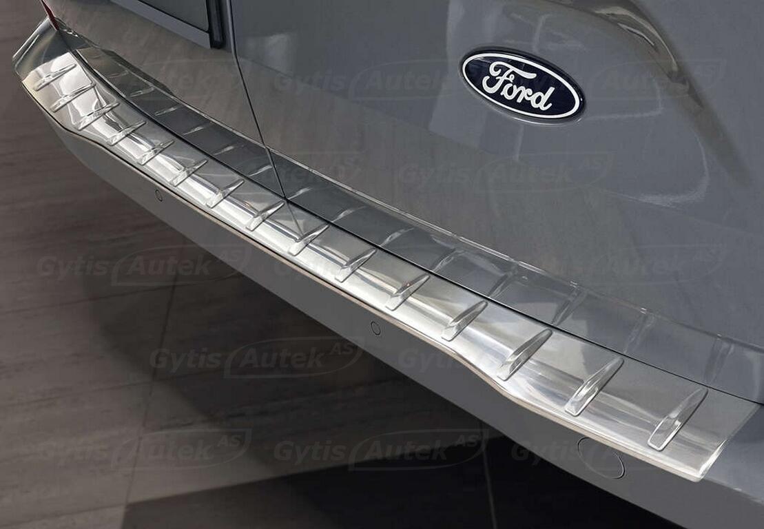 Bakfangerbeskytter i stålgrå børstet stål. Ford Transit Custom Trend/Limited 2024+
