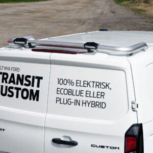 Lyktebøyle tak bakre. T-Rack Qpax. Ford Transit Custom 2024+