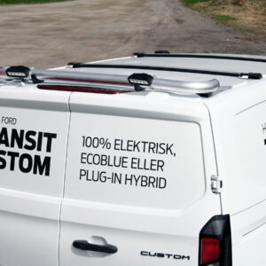 Lyktebøyle tak bakre. T-Rack Qpax. Ford Transit Custom 2024+ m/originale takbøyler